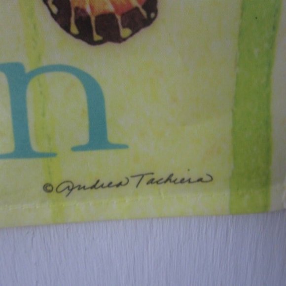 Andrea Tachiera Garden Yard Flag Banner Welcome to our garden nylon 41" x 29" - Picture 6 of 7